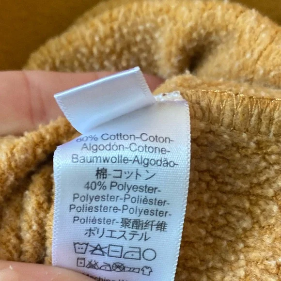 FP Movement | Small Mustard Yellow Oversized Work It Out Hoodie Kangaroo Pocket - Picture 5 of 6